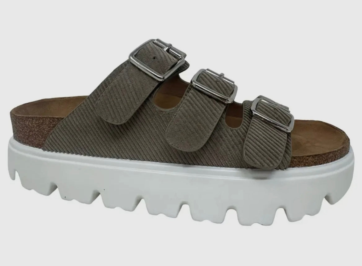 Sasha Platform Sandals - Taupe