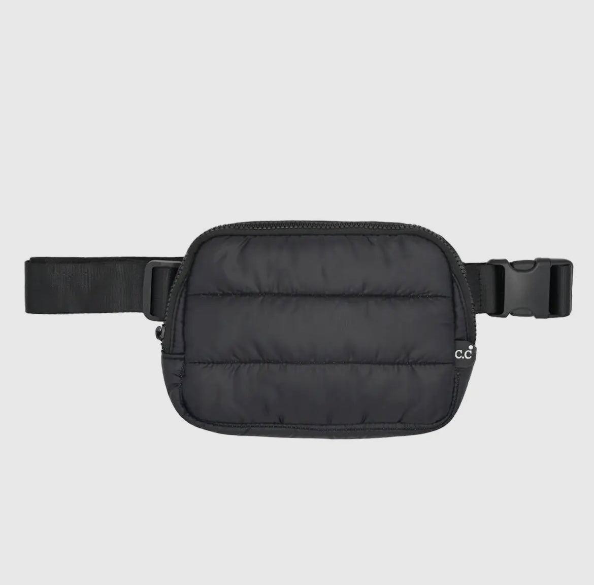 Puffer Belt Bag - Black