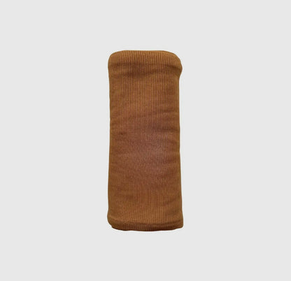 Camel Ribbed Bamboo Swaddle