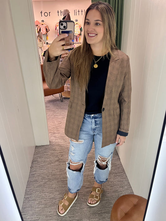 Autumn Plaid Blazer