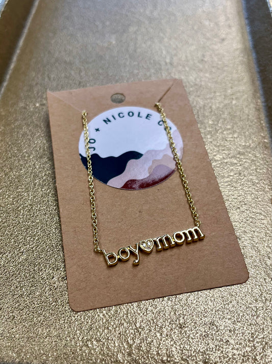 Boy Mom Necklace