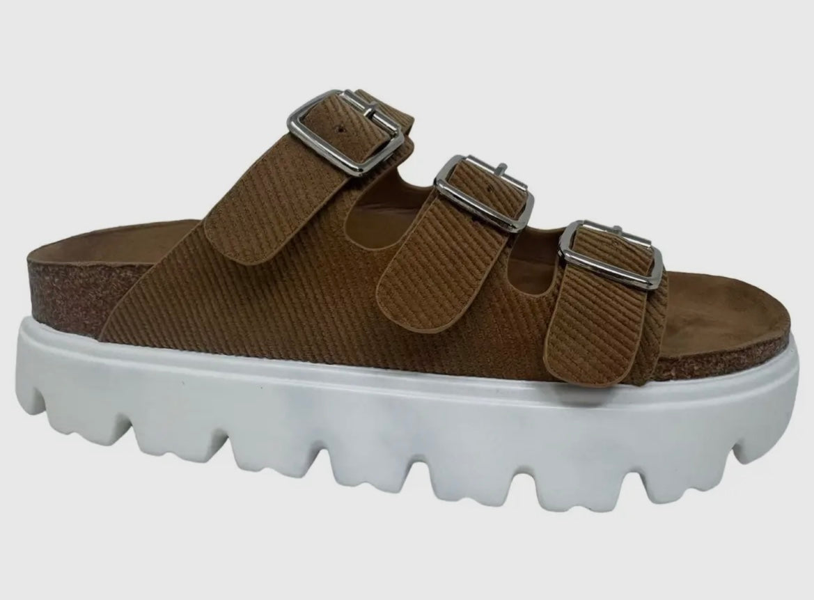 Sasha Platform Sandals - Tan