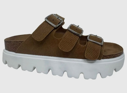 Sasha Platform Sandals - Tan