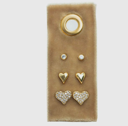 Heart Stud Set