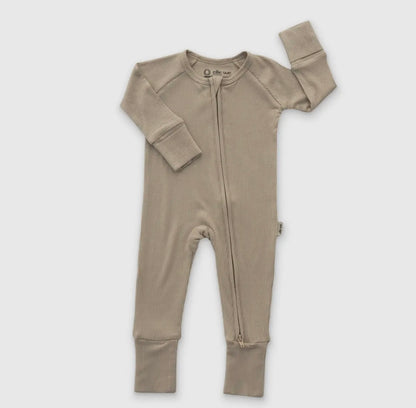 Cream Ribbed Bamboo Sleeper
