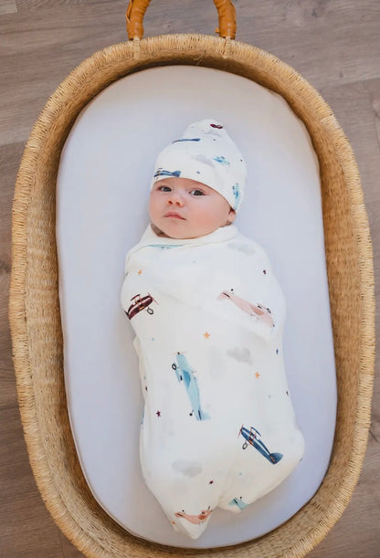 Airplanes Bamboo Swaddle