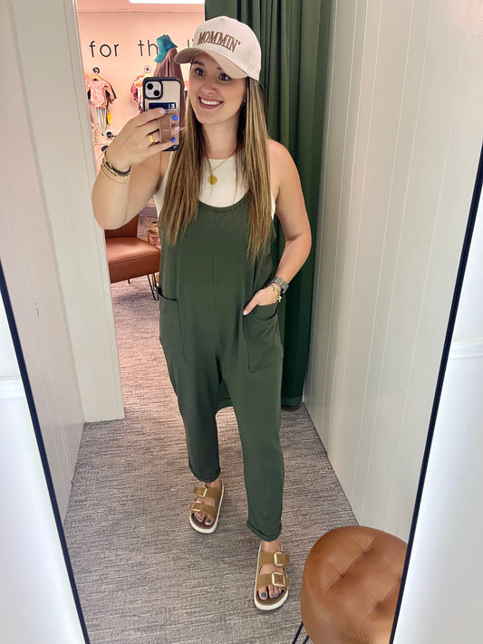 Julie Jumpsuit - Olive Green