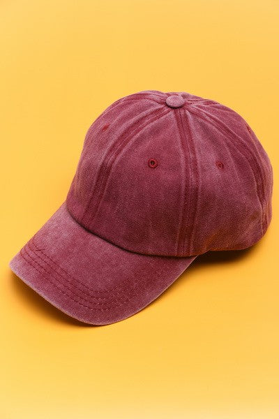 Classic Plain Washed Baseball Cap