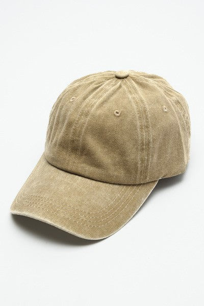 Classic Plain Washed Baseball Cap