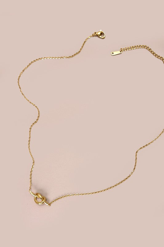 Knot Necklace - Gold