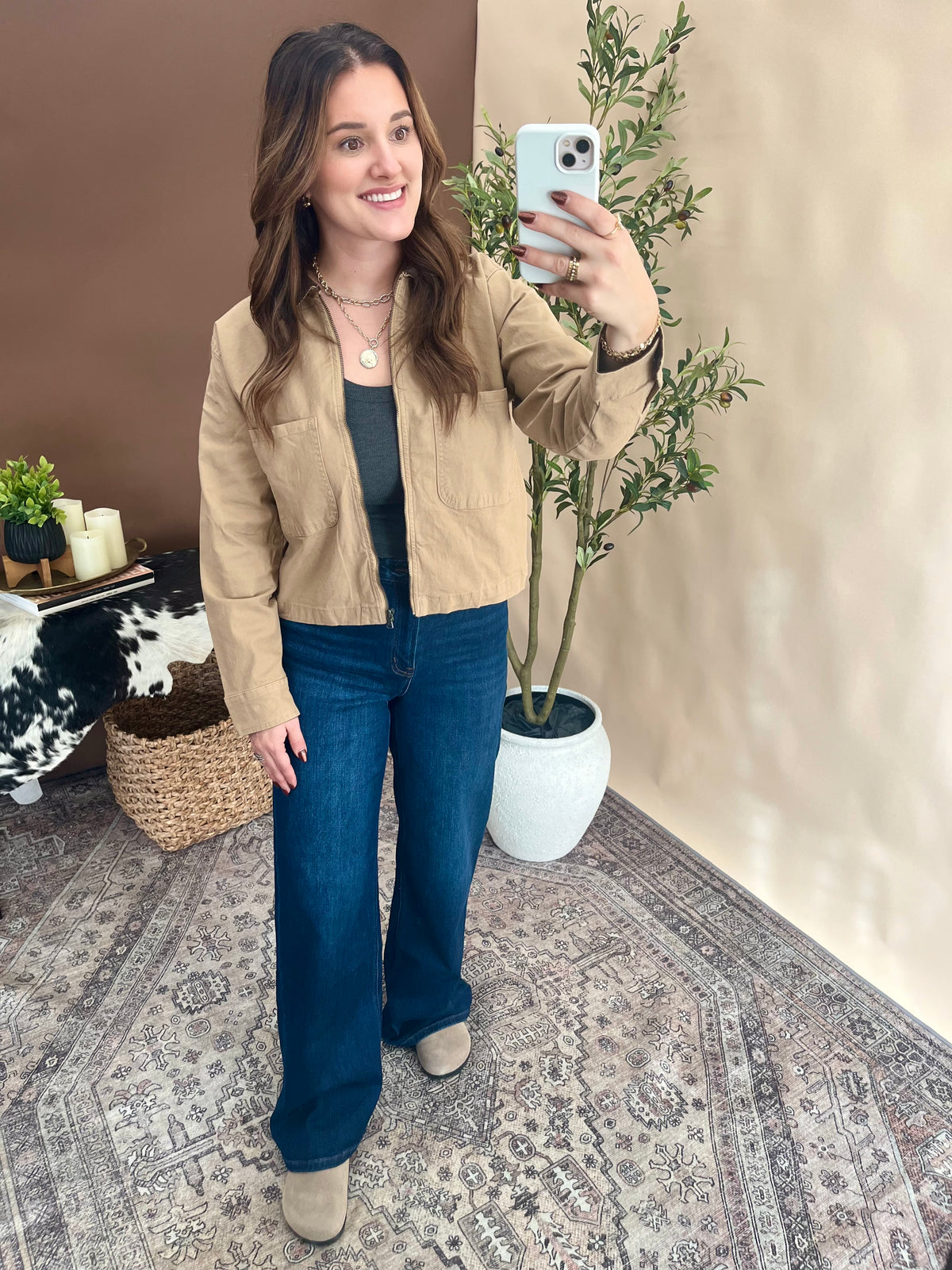 Kasey Barn Jacket - Mocha