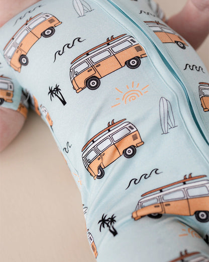 Bamboo Shorty Romper | Retro Beach