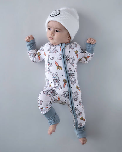 Bamboo Zip Romper | Rad Bunny