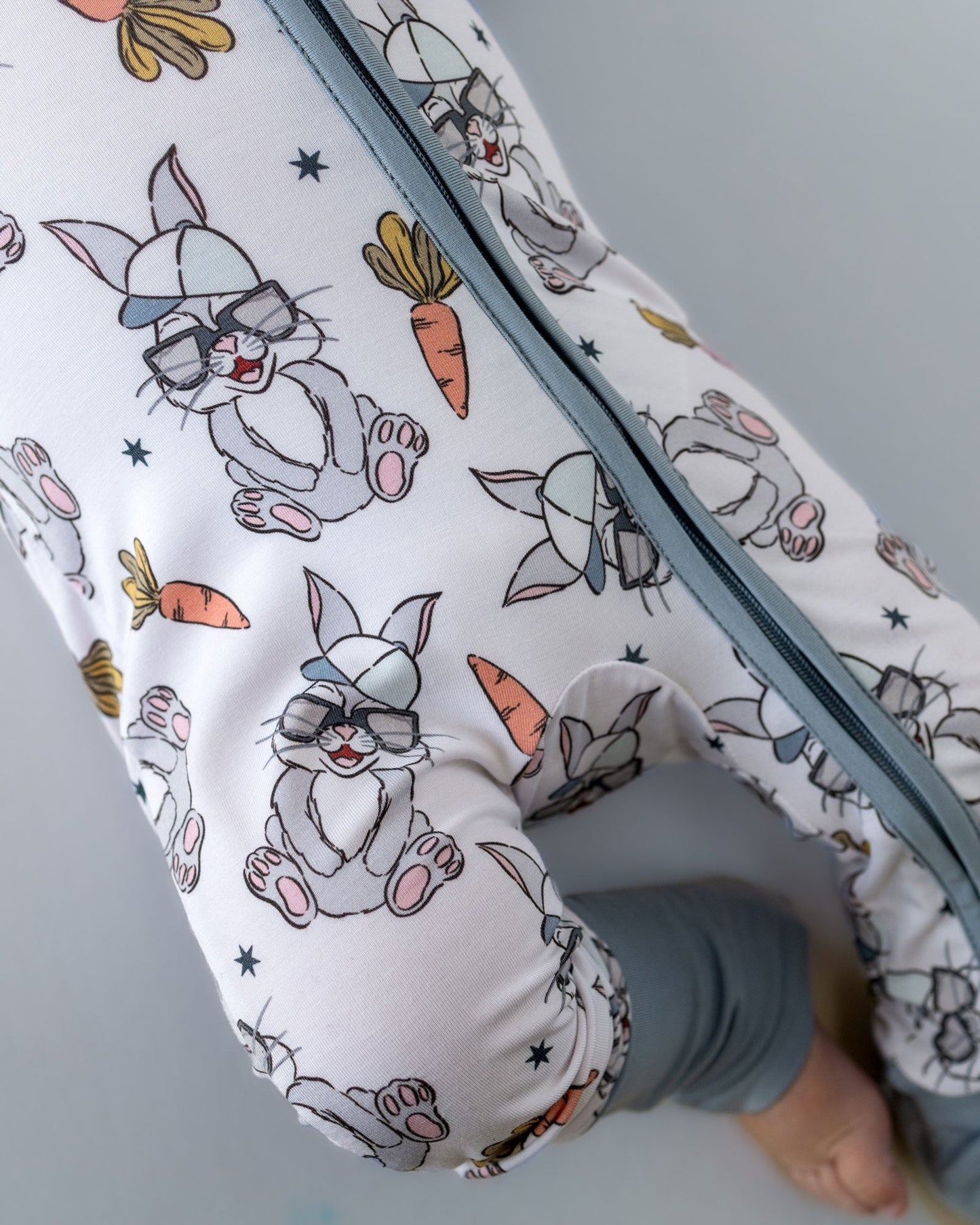 Bamboo Zip Romper | Rad Bunny