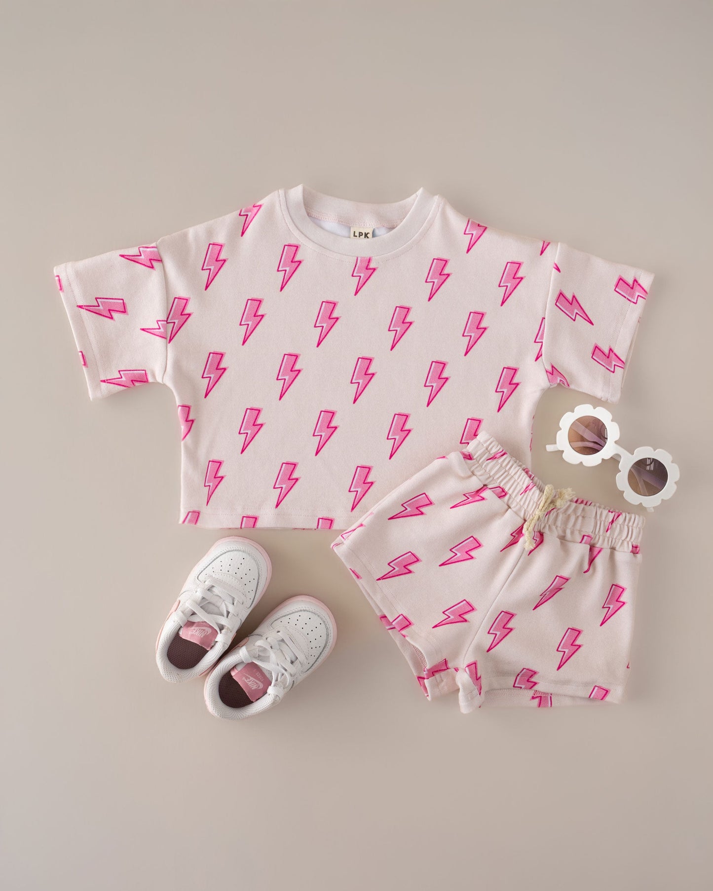 Shorts Set | Pink Bolts