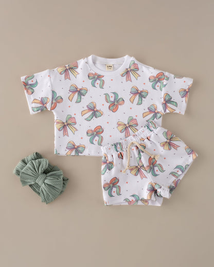 Shorts Set | Happy Bows