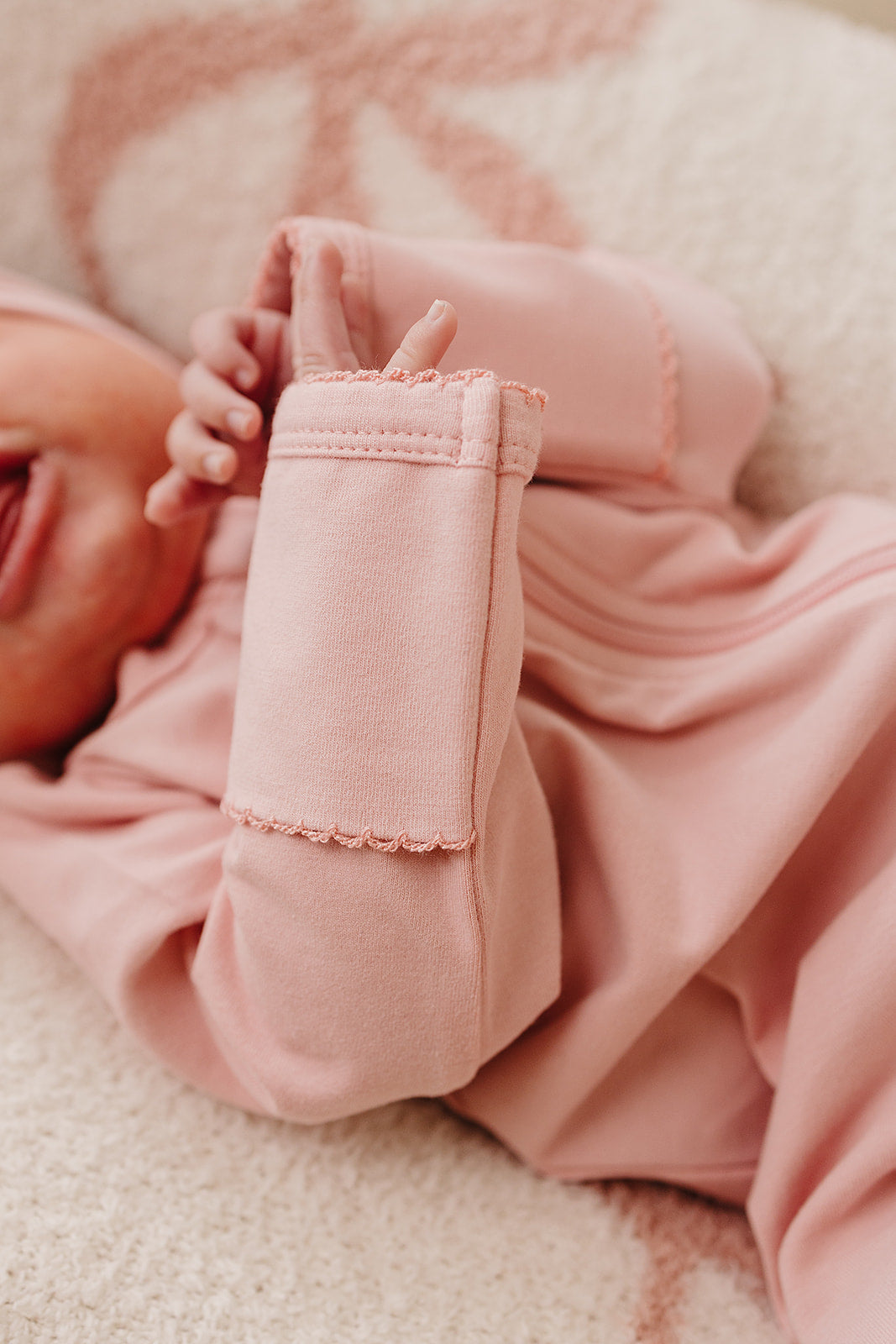 Ballet Pink Cotton Zipper