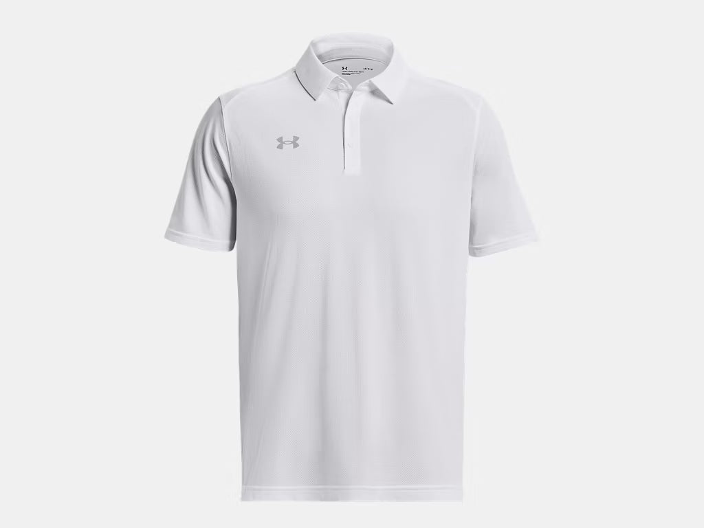 UA Tech Men's Team Polo - White/Mod Gray