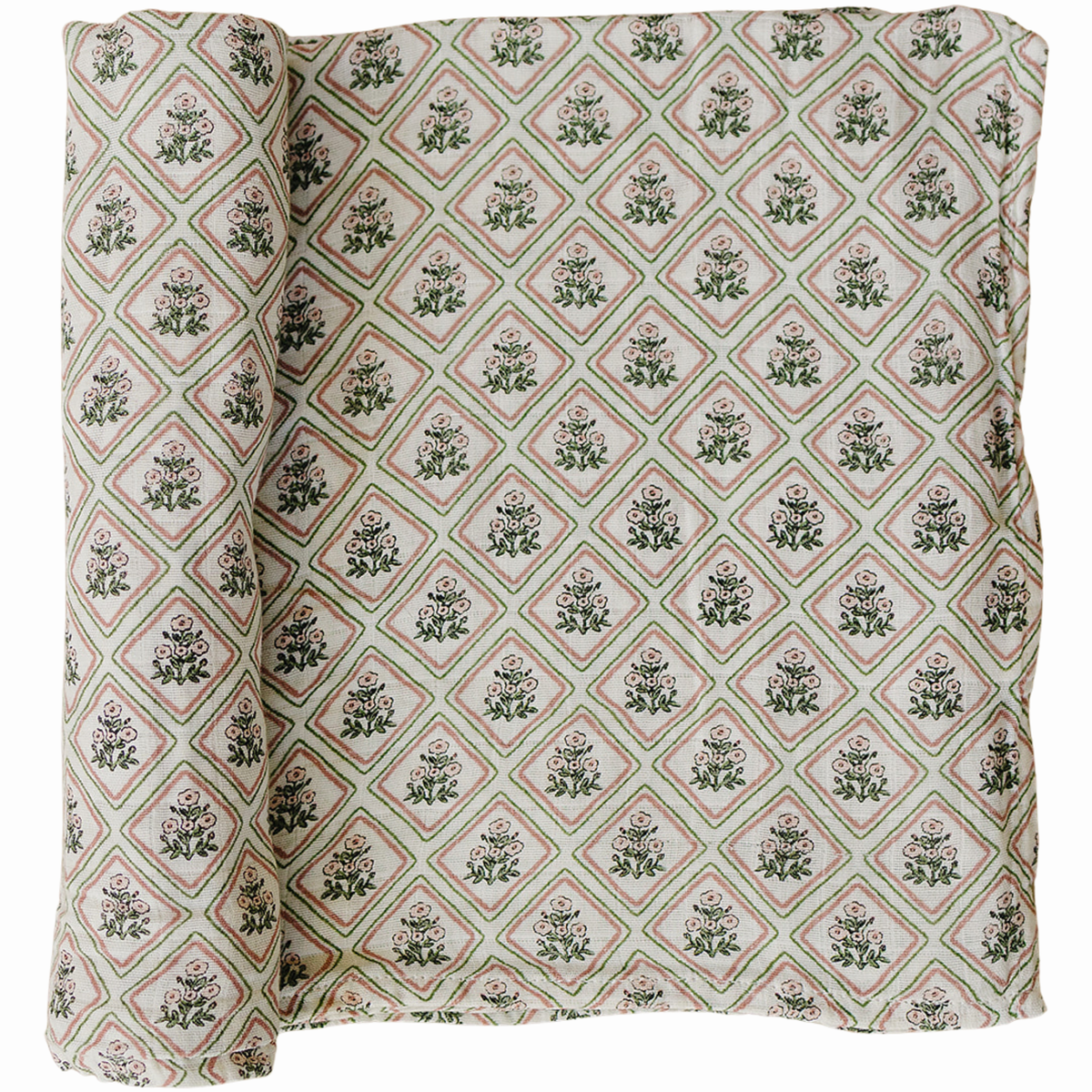 Country Garden Floral Muslin Swaddle Blanket