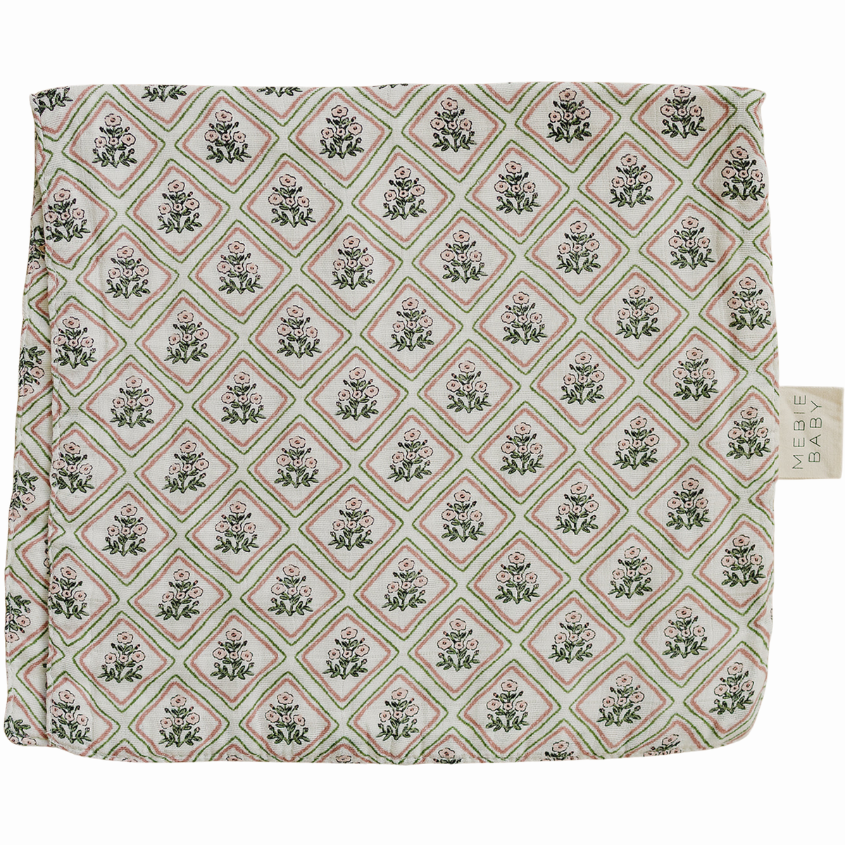 Country Garden Floral Muslin Burp Cloth