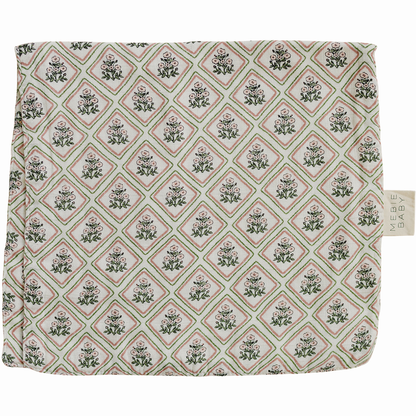 Country Garden Floral Muslin Burp Cloth