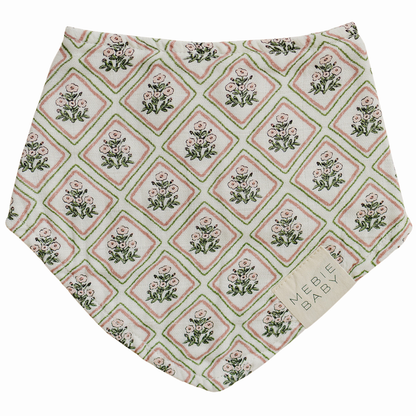 Country Garden Floral Classic Muslin Bib