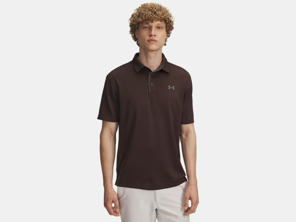 UA Tech Men's Polo - Kona Brown/Pitch Gray
