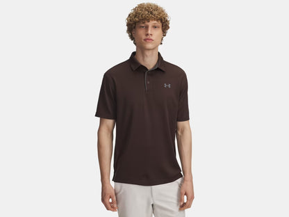 UA Tech Men's Polo - Kona Brown/Pitch Gray