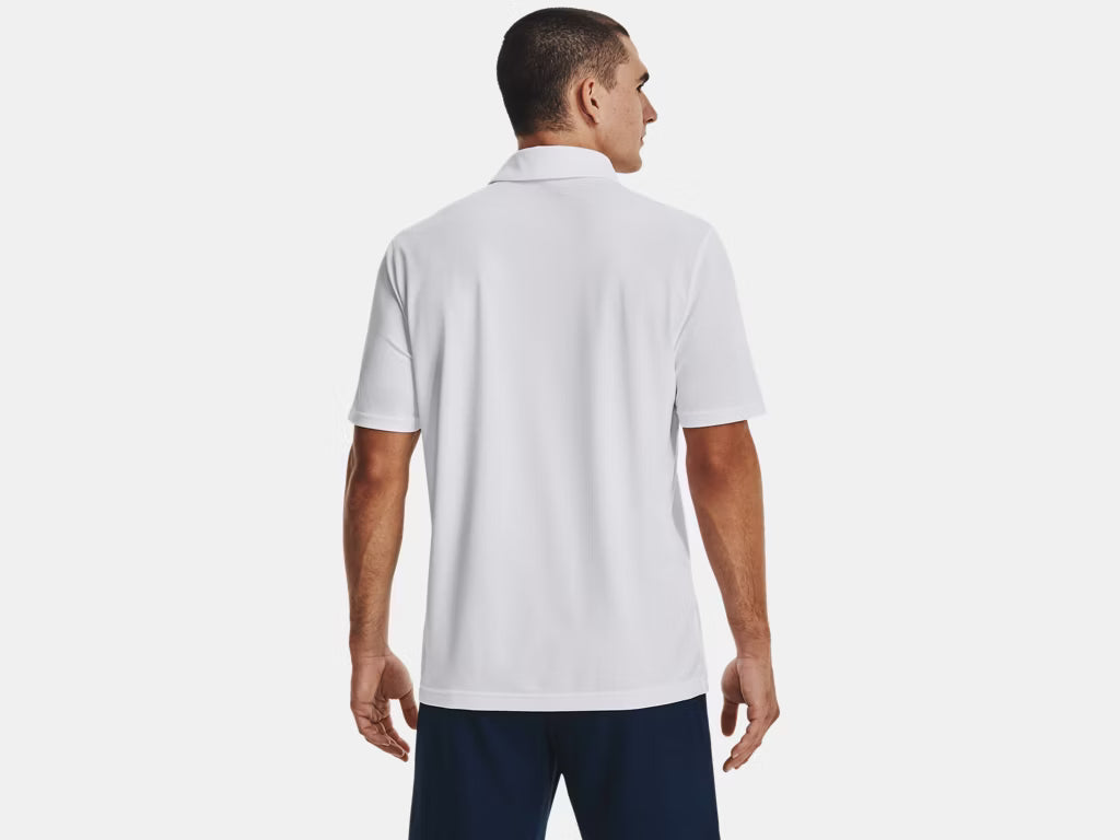 UA Tech Men's Team Polo - White/Mod Gray