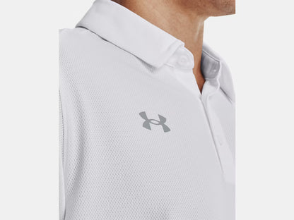 UA Tech Men's Team Polo - White/Mod Gray
