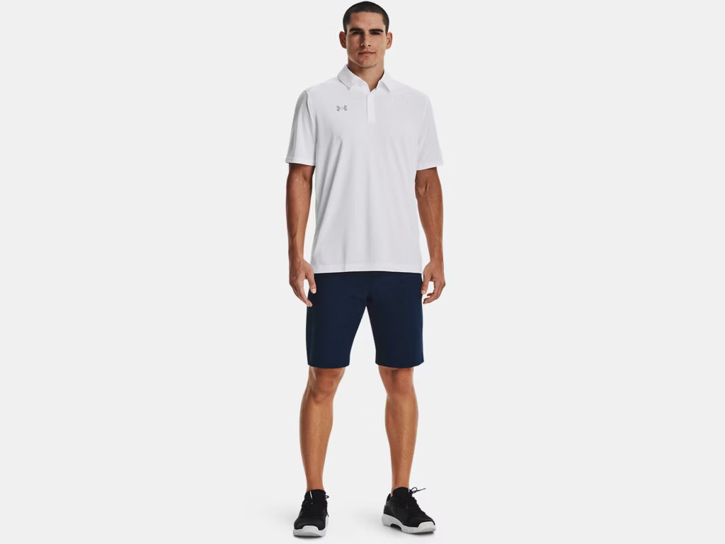 UA Tech Men's Team Polo - White/Mod Gray