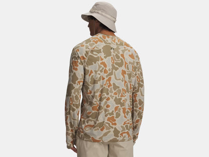 UA Fish Elite Printed Men's Long Sleeve - City Khaki/Green