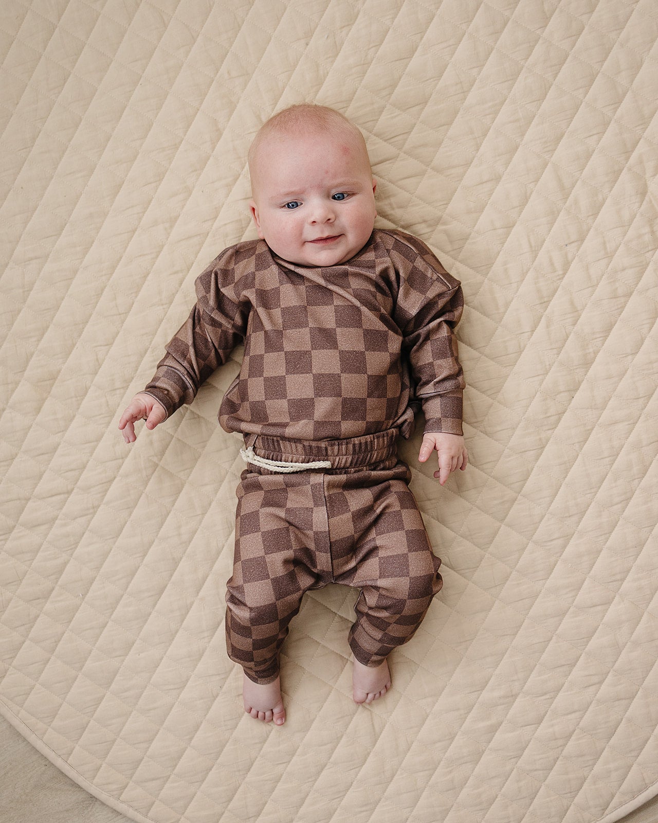 Jogger Set | Espresso Checkered