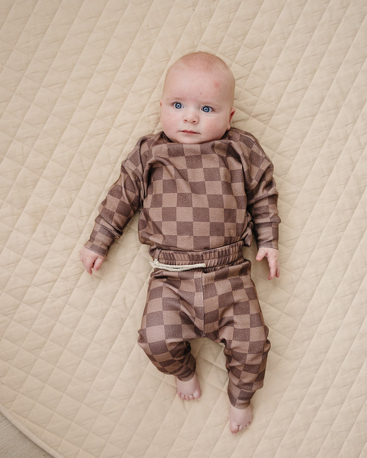 Jogger Set | Espresso Checkered