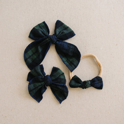 Alpine Plaid Hair Bow