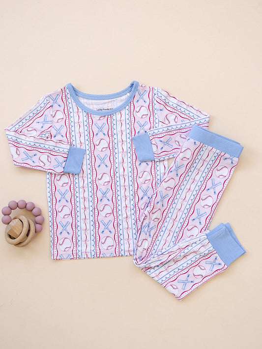 Bamboo Two Piece Set | Baseball Girl