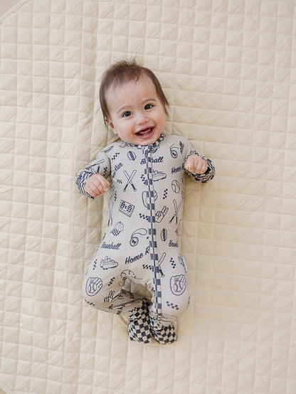 Bamboo Zip Romper | Home Run