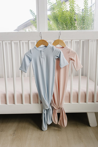 Baby Pink Bamboo Knot Gown