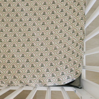 Country Garden Floral Muslin Crib Sheet