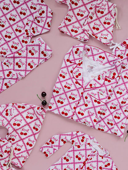 Bamboo Two Piece Set | Cherry Bow