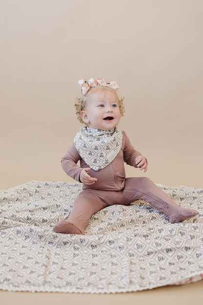 Country Garden Floral Classic Muslin Bib