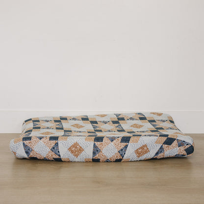Patchwork Print Muslin Changing Pad Cover