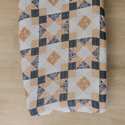 Patchwork Print Muslin Changing Pad Cover