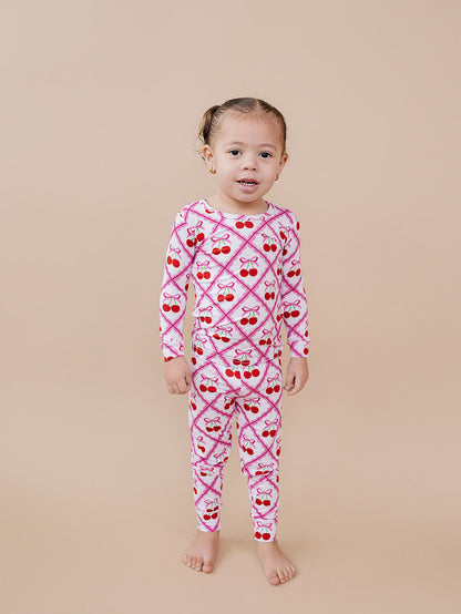 Bamboo Two Piece Set | Cherry Bow