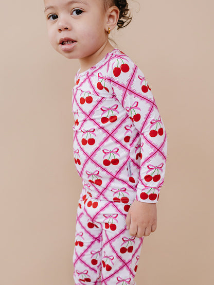 Bamboo Two Piece Set | Cherry Bow
