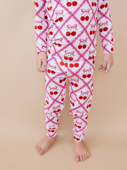Bamboo Two Piece Set | Cherry Bow