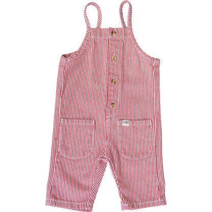 Red Stripe Overalls