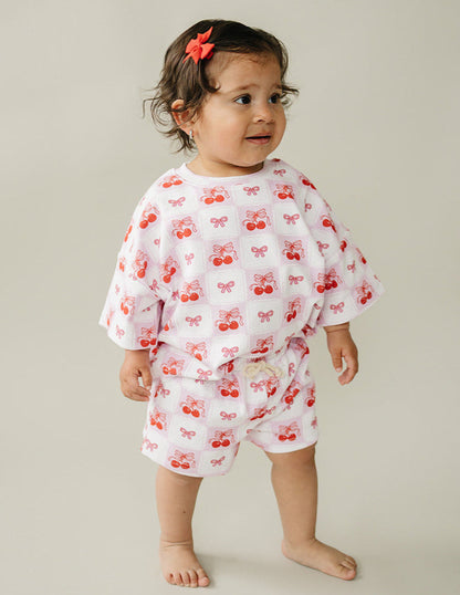 Shorts Set | Checkered Cherry