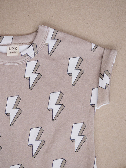 Cotton Romper | Electric Beige