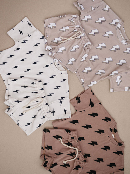 Shorts Set | Mocha Bolts